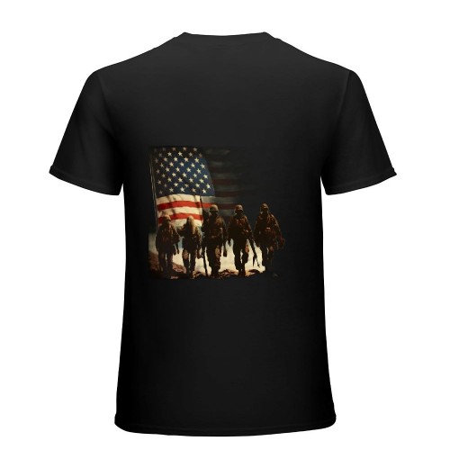 Patriotic American Flag Thank You For Men Women Kid Girl Boy T-Shirt