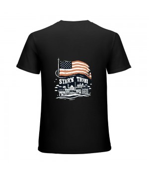 Men's Try That in a Small Town USA Patriotic T-Shirt US Flag Conservative American Shirt