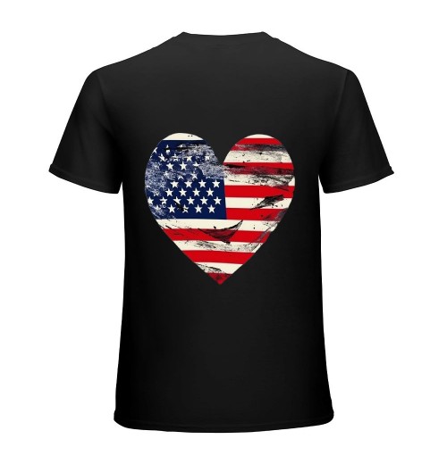 mens American Flag T-Shirt Cute July 4th Independence Day Patriotic Graphic Tees Tops