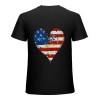 American Flag Shirt Women Patriotic T-Shirt 4th of July Graphic Tee Shirts USA Star Stripes Tops