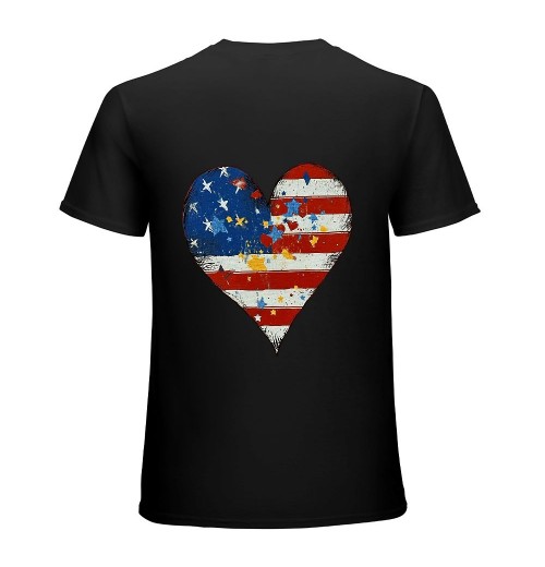 American Flag Shirt Women Patriotic T-Shirt 4th of July Graphic Tee Shirts USA Star Stripes Tops