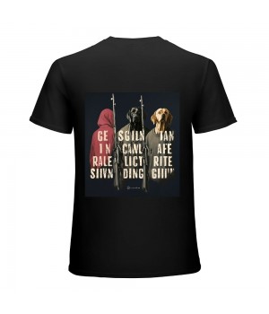 Ulloord I Like Dogs Guns And Maybe 3 People - Funny Gun - ON BACK T-Shirt