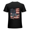 Ulloord Gun American Flag I Don't Run I Reload I Dont Run (on back) T-Shirt