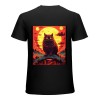 Ulloord  Vintage Funny Cute Cat Art T-Shirt