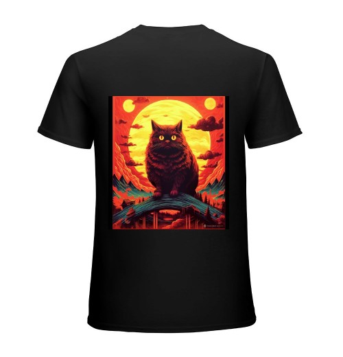 Ulloord  Vintage Funny Cute Cat Art T-Shirt