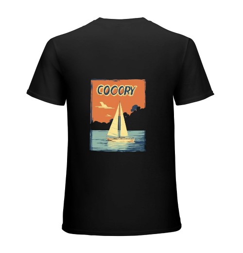 Door County WI T-Shirt Vintage Sailboat 70s Throwback Sunset