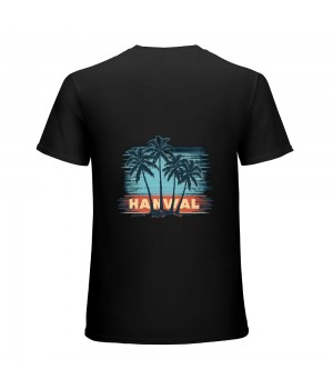 Hawaiian T-Shirt Vintage 80s Palm Trees Sunset Tee