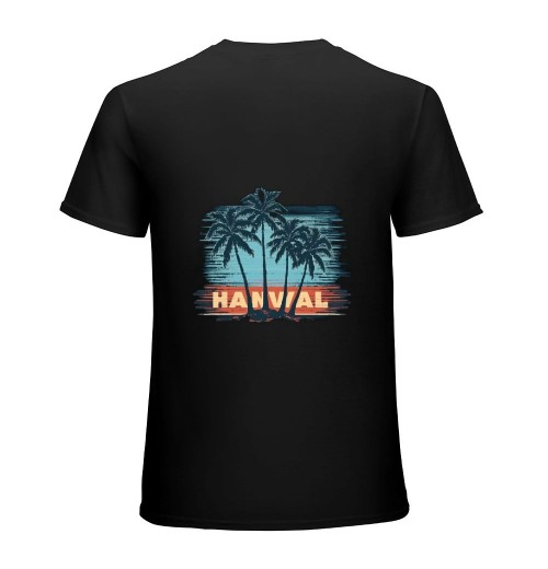 Hawaiian T-Shirt Vintage 80s Palm Trees Sunset Tee