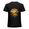 Vintage Darts Arrows Sunset Pub Retro Dart Lover T-Shirt