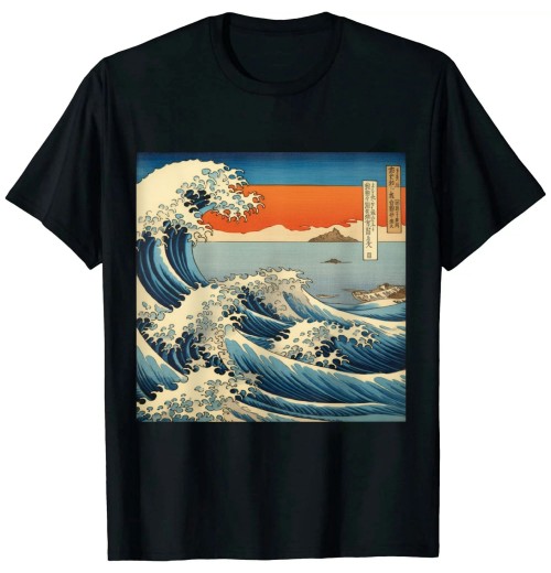 Ulloord Navaro Rapids Wall Japanese Art T-Shirt