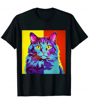 Ulloord Maine Coon  Pop Art t-shirt