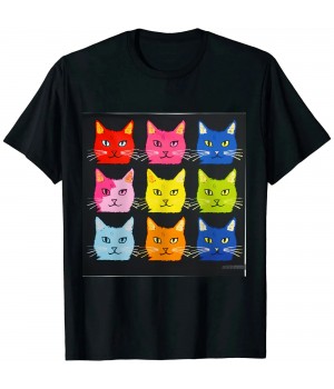 Ulloord Cat Themed Color Theory Educational Art Teacher Artist T-Shirt