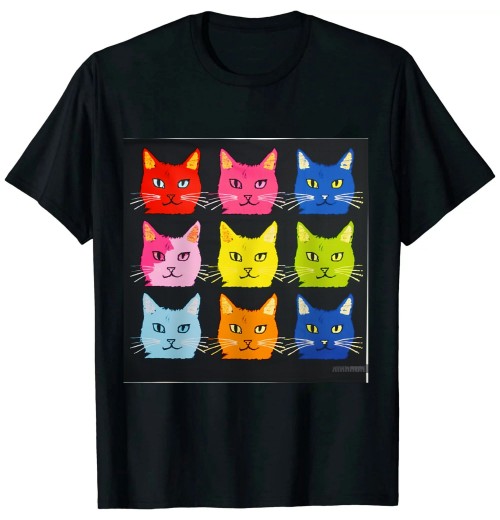 Ulloord Cat Themed Color Theory Educational Art Teacher Artist T-Shirt