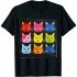 Ulloord Cat Themed Color Theory Educational Art Teacher Artist T-Shirt