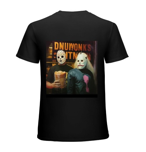 Ulloord Halloween Movie Inspired T-Shirt Michael Myers Drinking Coffee Funny Humorous Tee for Him