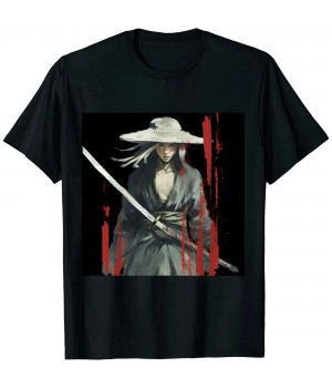 Ulloord Samurai Japanese Katana Swords - Retro Art Print Bushido T-Shirt