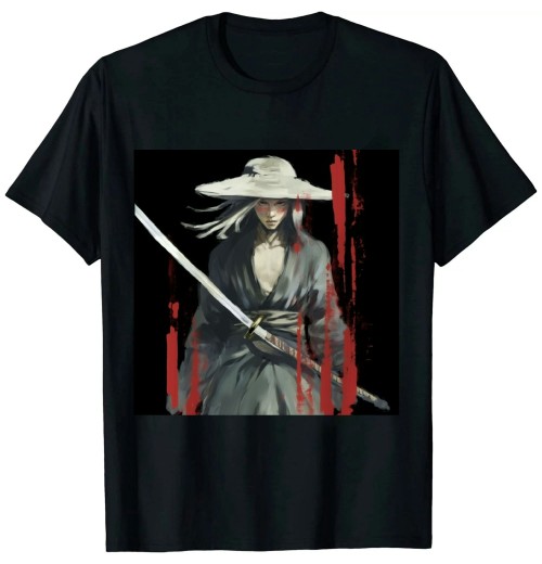 Ulloord Samurai Japanese Katana Swords - Retro Art Print Bushido T-Shirt