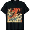 Fighting the Giant Carp Japanese Tshirt Long Sleeve T-Shirt