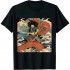 Ulloord Japanese Samurai Ninja Against Snake Serpent Water Monster Long Sleeve T-Shirt