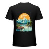 Men's Graphic Tees Letter Print Short Sleeve T Shirts Summer Tee Top