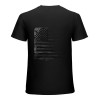 Ulloord Distressed Black USA Flag - United States Men's T-Shirt