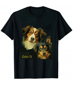 Ulloord Dog Van Gogh Funny Art T-Shirt