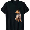 Ulloord Blue Heeler Starry Night Australian Cattle Dog Art by T-Shirt