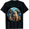 Ulloord 3 Moon Prairie Dog Art Rodent Squirrel Puppy Lovers Novelty T-Shirt