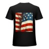 Ulloord Mens American Flag T-Shirt Patriotic Vintage Shirts 4th of July Short Sleeve Hipster Tee Shirt