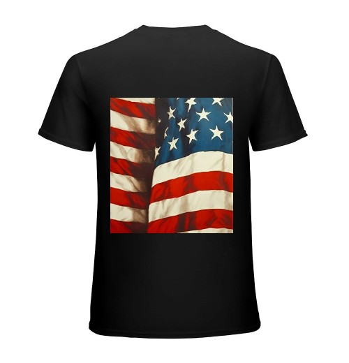 Ulloord Mens American Flag T-Shirt Patriotic Vintage Shirts 4th of July Short Sleeve Hipster Tee Shirt