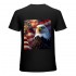 Ulloord USA Flag Tshirt Funny American Eagle Graphic Fashion T-Shirts for Mens Womens