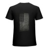 Ulloord Distressed Black USA Flag - United States Unisex Long Sleeve Shirt