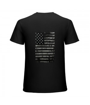 Ulloord Silver American Flag - USA Patriotic Freedom Men's T-Shirt