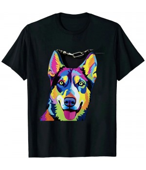 Ulloord Colorful Pop Art Portrait For Dog Owners T-Shirt