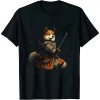 Ulloord Japanese Art Dog Ninja Ukiyo-e Anime Style Samurai Dog T-Shirt