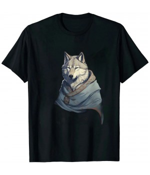 Ulloord Vintage Japanese Art Samurai Siberian Husky Dog T-Shirt