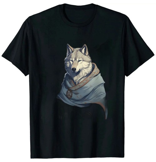 Ulloord Vintage Japanese Art Samurai Siberian Husky Dog T-Shirt