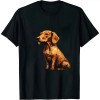 Ulloord Brown Short Hair Dachshund Doxie Starry Night Dog Art by  T-Shirt