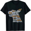 Ulloord Scottish Terrier Scottie Dog Word Art Dog Lovers T-Shirt