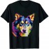 Ulloord Husky Colorful Pop Art Portrait For Dog Owners T-Shirt