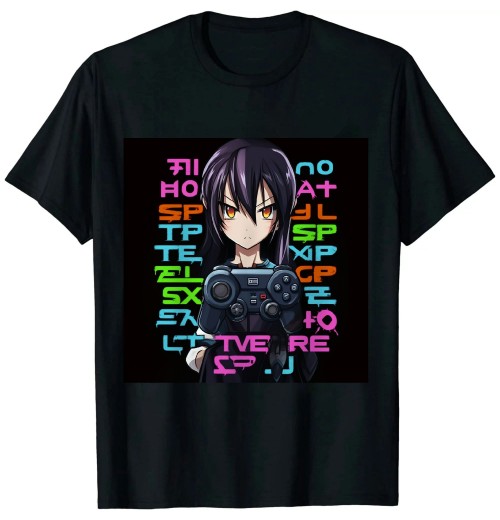 Ulloord Eat Sleep Anime Gaming Repeat Kawaii Otaku Anime Manga T-Shirt