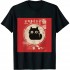 Ulloord Kawaii cat Japanese black anime cat T Shirt T-Shirt