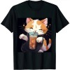 Ulloord Cat Boba Tea Bubble Tea Anime Kawaii Neko T-Shirt