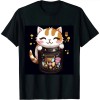 Ulloord Bubble Tea Cute Cat Anime Kawaii T Shirt