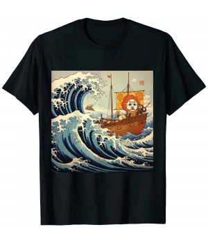 Ulloord The great wave off kanagawa Japanese art Anime T-Shirt