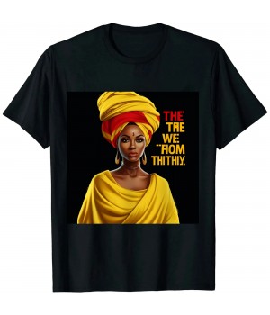 Ulloord Black History Month Shirt African Woman Afro I Am The Storm T-Shirt