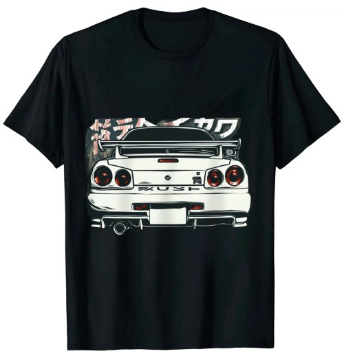 Ulloord Vintage Legendary Skyline JDM Gt r 34 T-Shirt