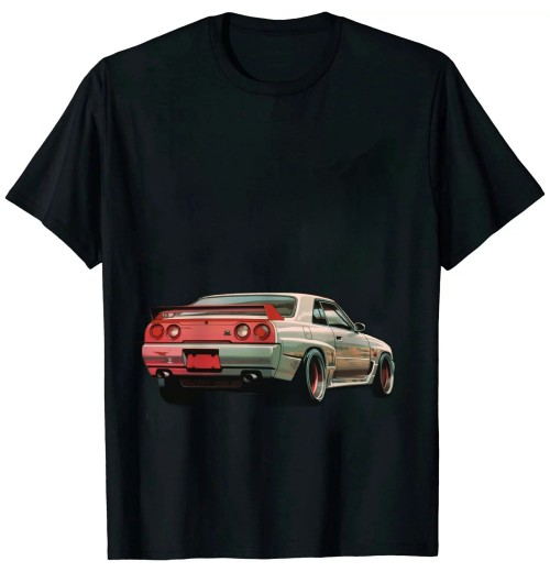 Ulloord JDM Skyline R32 Car Tuning Japan Rising Sun Drift T-Shirt