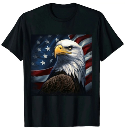 Ulloord Proud Patriotic American US Flag 4th Of July T-Shirt