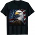 Ulloord Proud Patriotic American US Flag 4th Of July T-Shirt